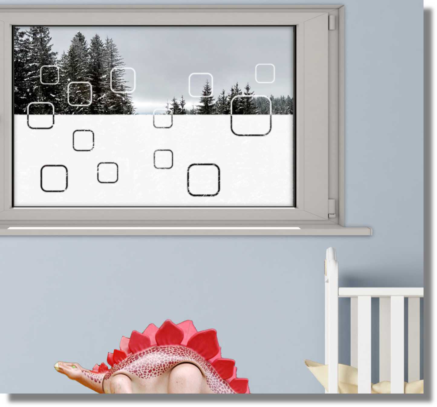  Fenster-Folie Sichtschutzfolie I Fenster Glasfolie