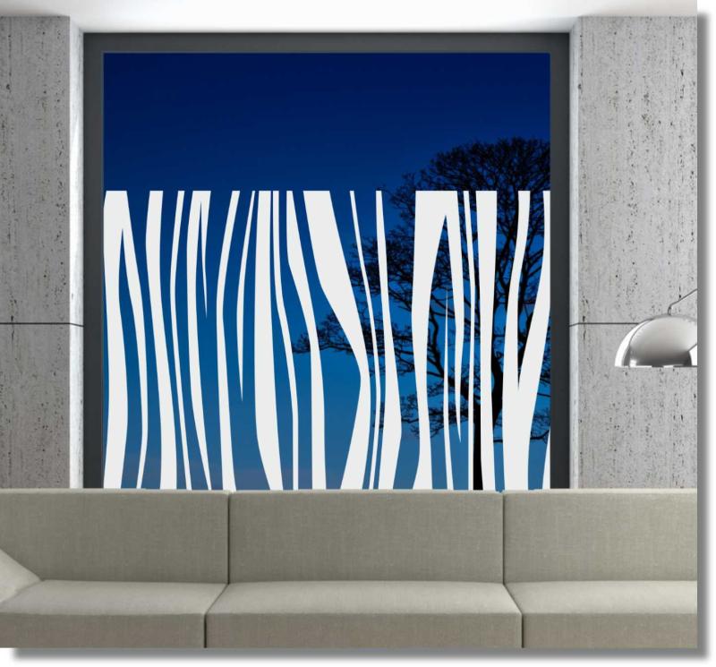 Fensterfolie Zebra